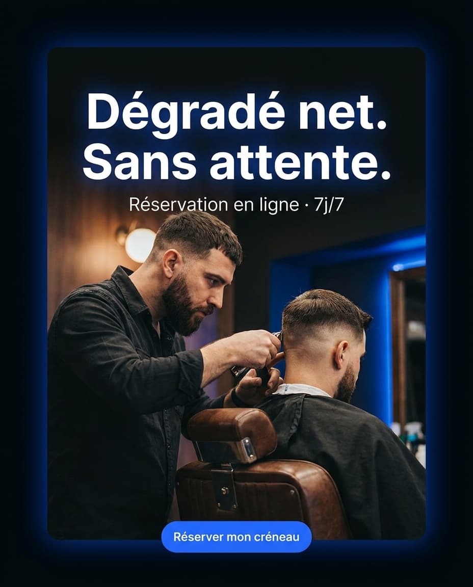Exemple de publicité — Barbershop