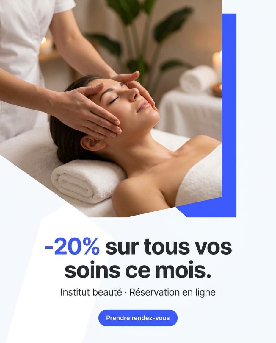 Exemple de publicité — Institut de beauté
