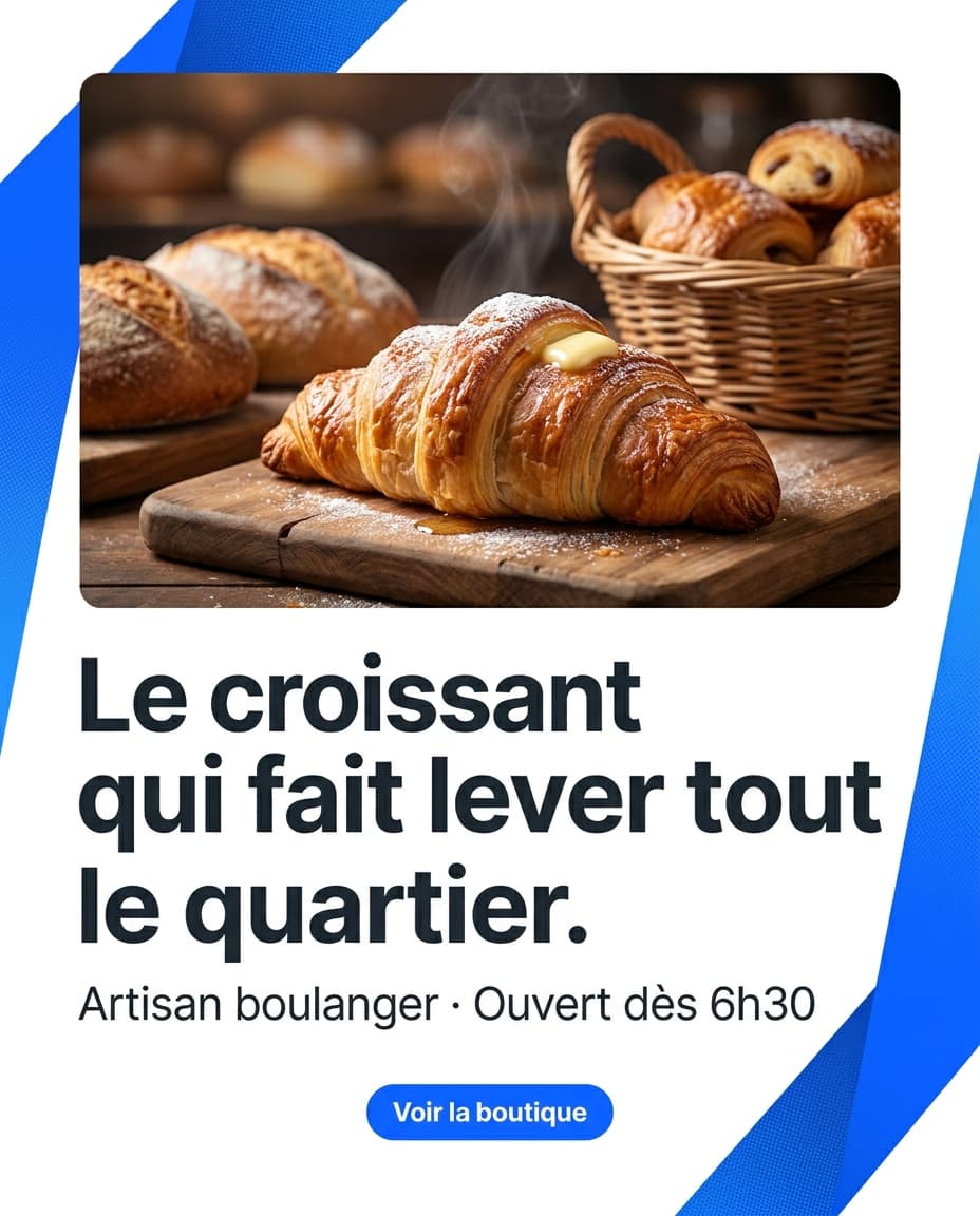 Exemple de publicité — Boulangerie