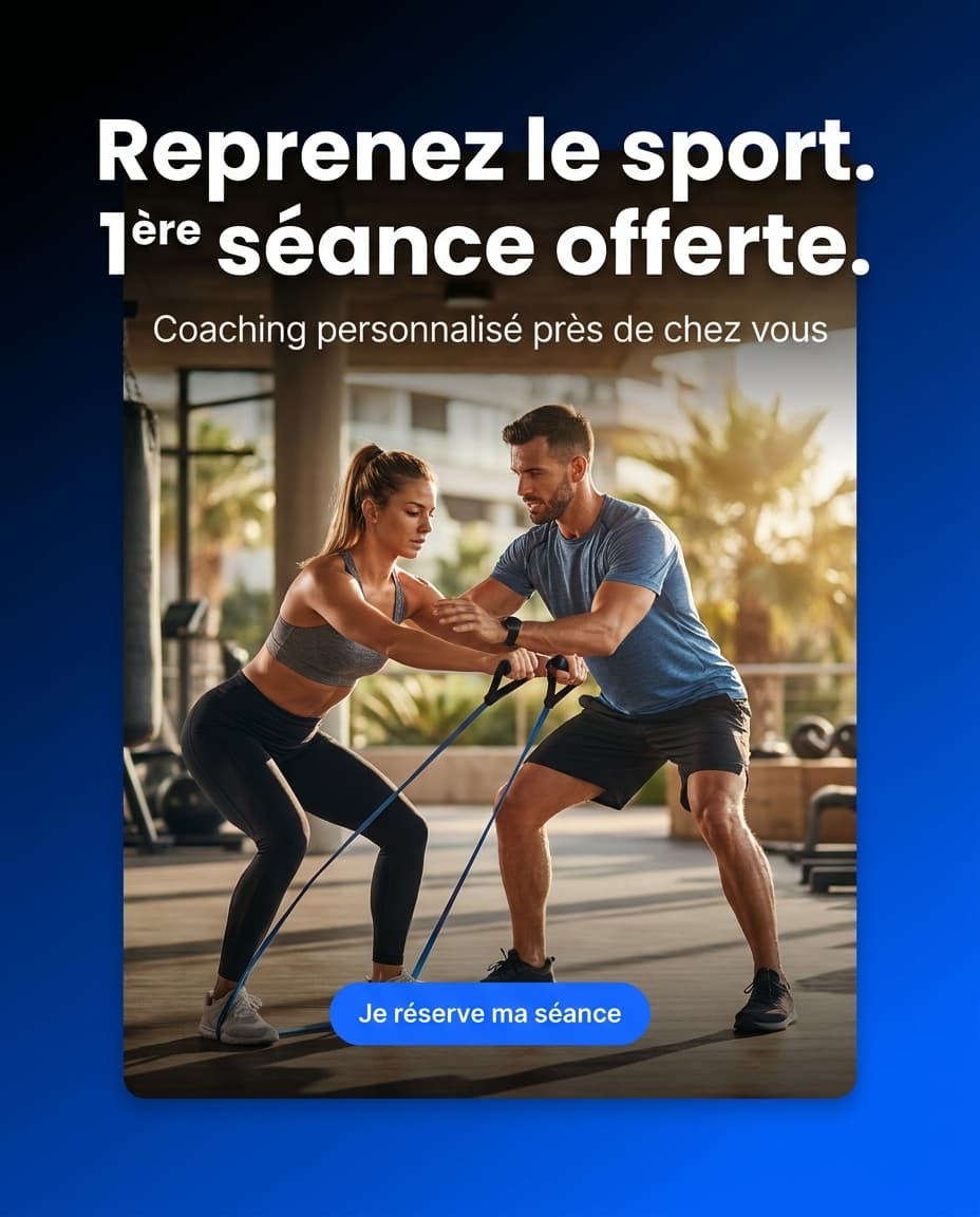 Exemple de publicité — Coach sportif