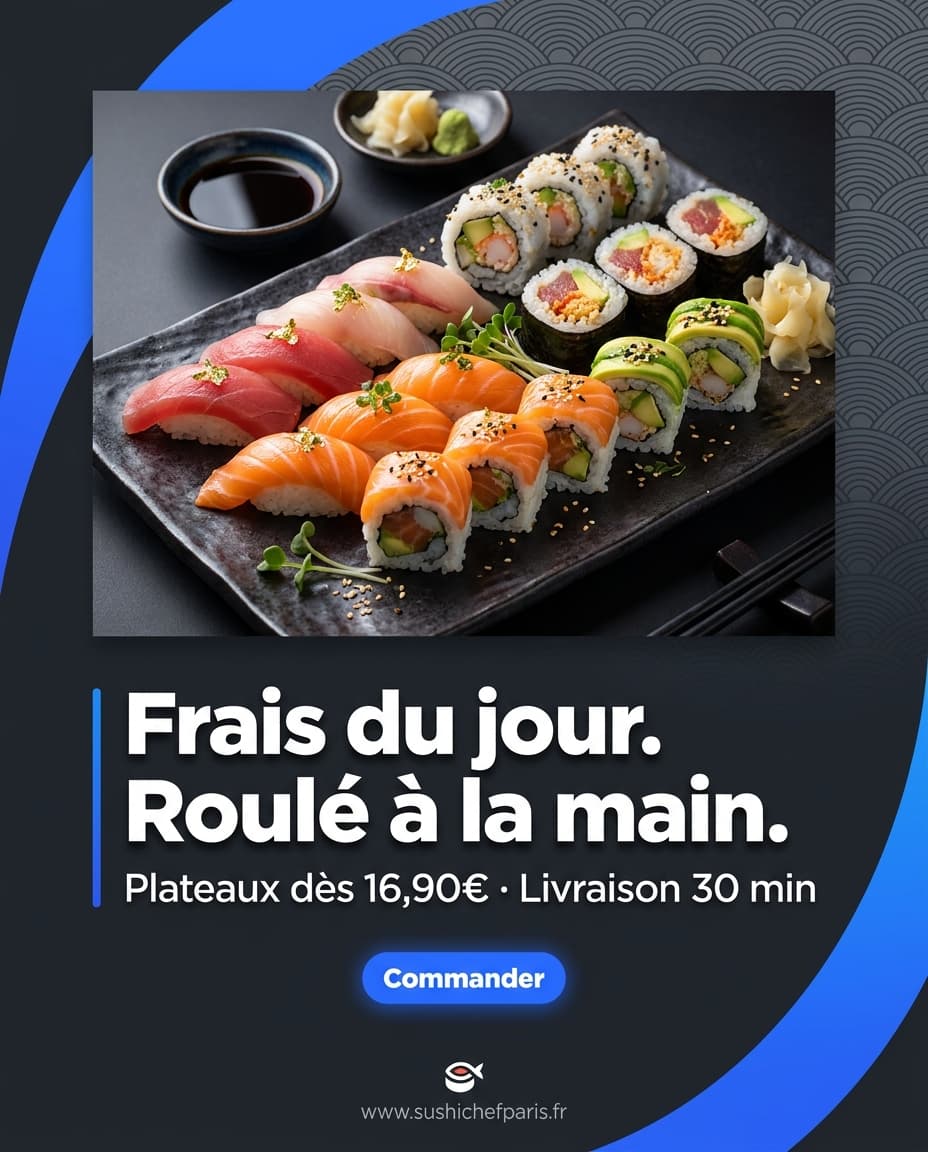 Exemple de publicité — Sushi